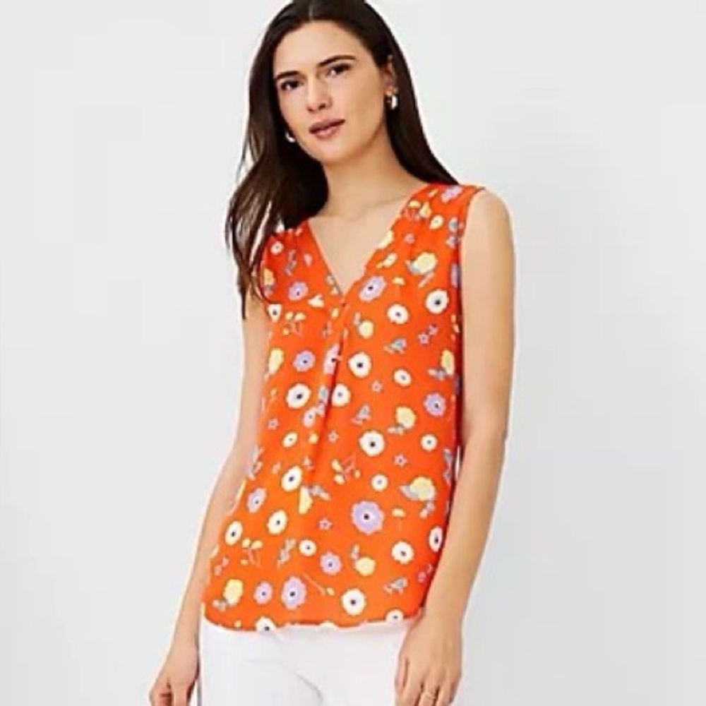 Ann Taylor Floral Tank